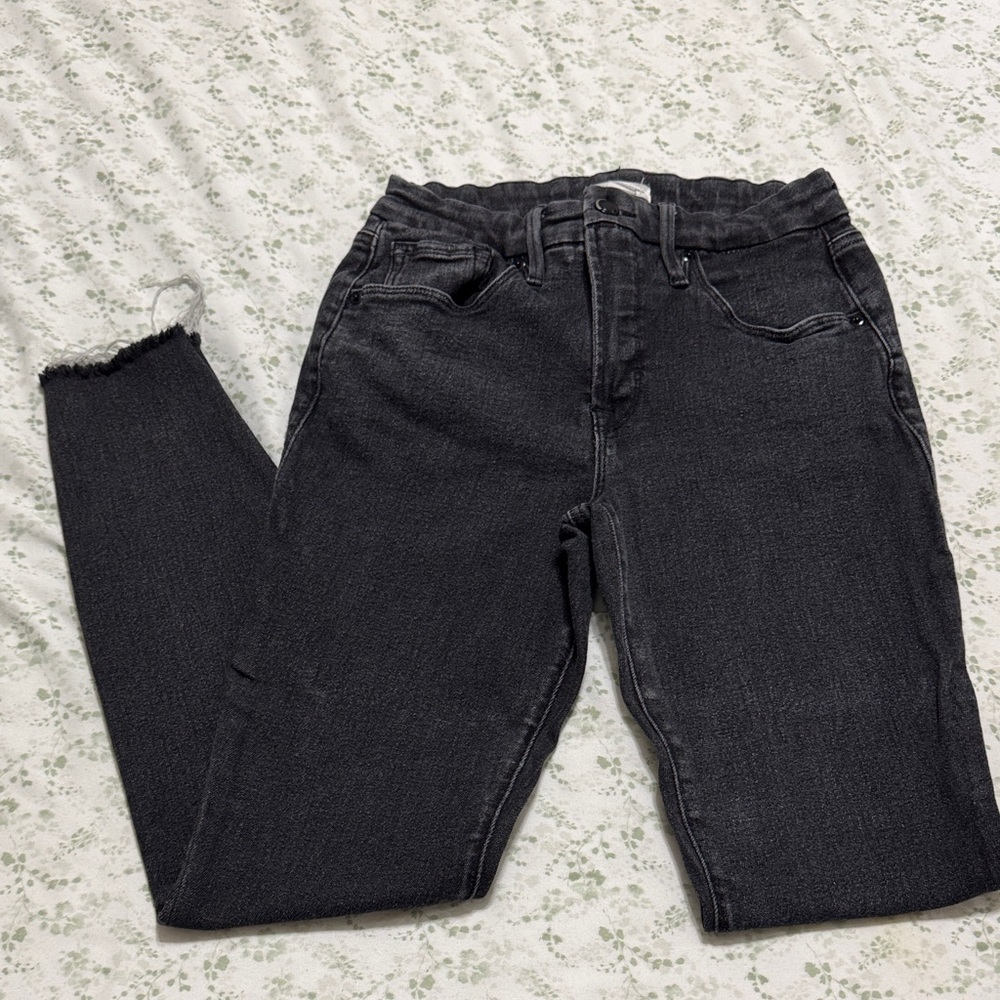 Good American High Rise Black Jeans